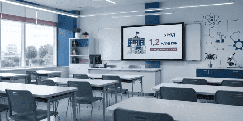 Кабмін спрямував 1,2 млрд грн на модернізацію ліцеїв у межах освітньої реформи