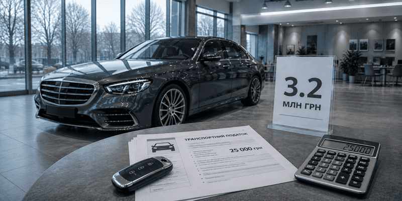 Податок на авто у 2026 році: які машини потрапляють під оподаткування